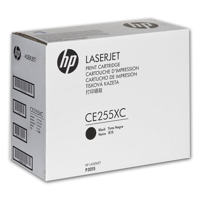 HP CE255XC (55X) Black Original Toner (Contract Product) - Laserjet P3015