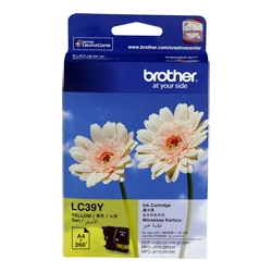 Brother LC39Y Yellow Original Cartridge - MFC-J220 (U)