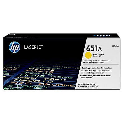 HP CE342A (651A) Yellow Original Toner Cartridge - Laserjet M775dn / M775z