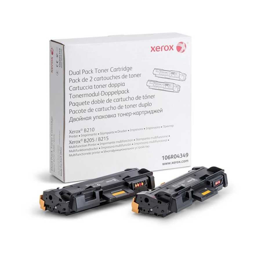 Xerox 106R04349 2-pack Black Original Toner - B205 / B210 / B215