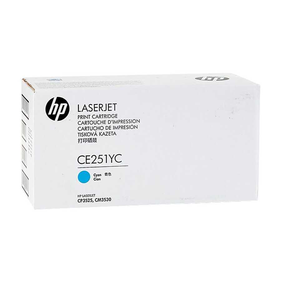 HP CE251YC (504A) Cyan Original Toner - CP3525 / CM3530