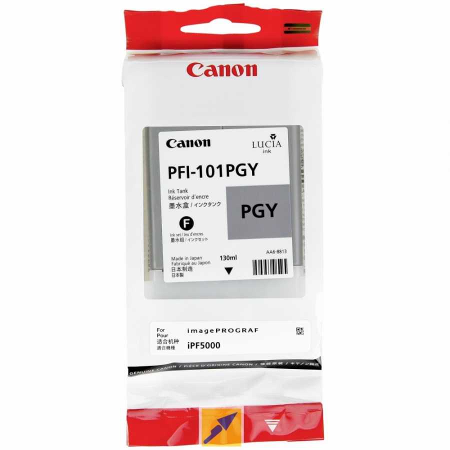 Canon PFI-101PGY (0893B001AA) Photo Grey Original Cartridge - IPF6000s / IPF5000 (Ex)