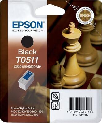 Epson C13T051140 (T0511) Black Original Ink - Stylus 740 / 760 (Ex)