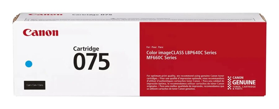 Canon CRG-075 C (6364C002) Cyan Original Toner - MF662Cdw / LBP646Cdw