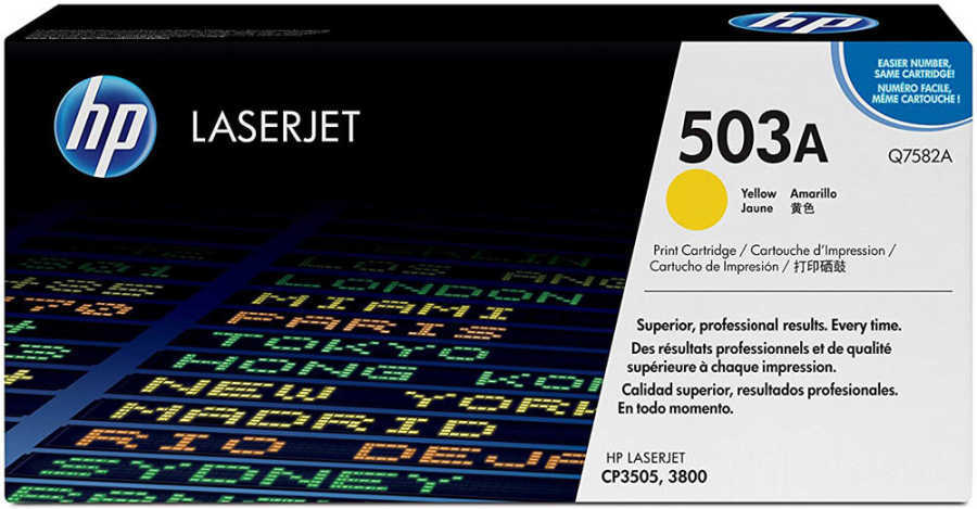 HP Q7582A (503A) Yellow Original Toner Cartridge - Laserjet 3600 (B)