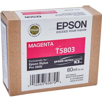 Epson C13T580300 (T5803) Magenta Original Ink - Stylus Pro 3800 (Without Box)