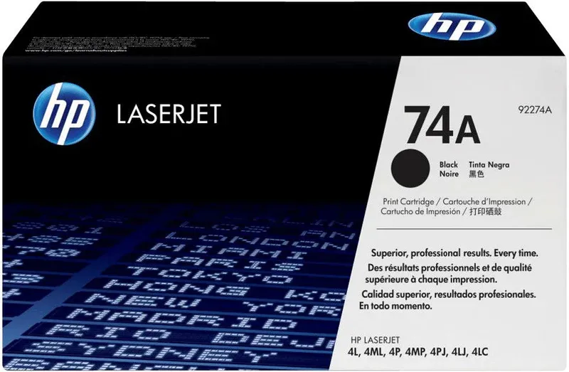 HP 92274A (74A) Black Original Toner - Laserjet 4L (B)