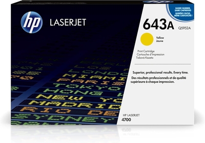 HP Q5952A (643) Yellow Original Toner Cartridge - Laserjet 4700 (C)