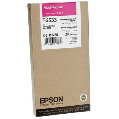 Original Ink for Epson C13T653300 (T6533) Light Magenta - Stylus Pro 4900 (U)