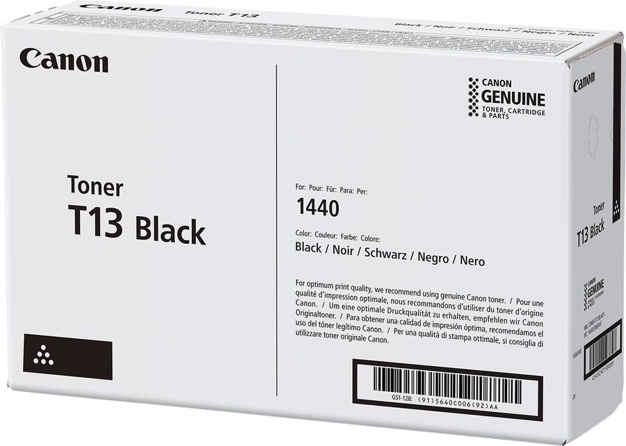 Canon T13 (5640C006) Black Original Toner - MF1440 / 1440i (Damaged Box)