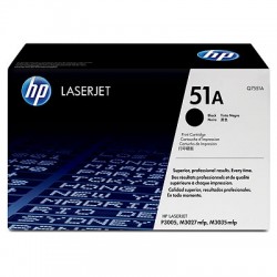 HP Q7551A (51A) Black Original Toner Cartridge - LaserJet 3005 (B)
