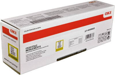 OKI 46490605 Yellow Original Toner -  C532 / C542