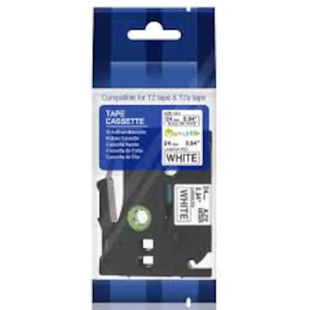 Brother TZE-251 Black On White Compatible Label Strip 24mm x 8m - PT-1300