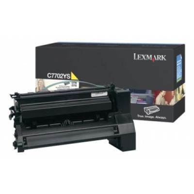 Lexmark C7702YS Yellow Original Toner Cartridge - C770 / C772 (B)
