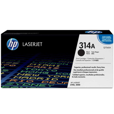 HP Q7560A (314A) Black Original Toner Cartridge - LaserJet 2700 (U)