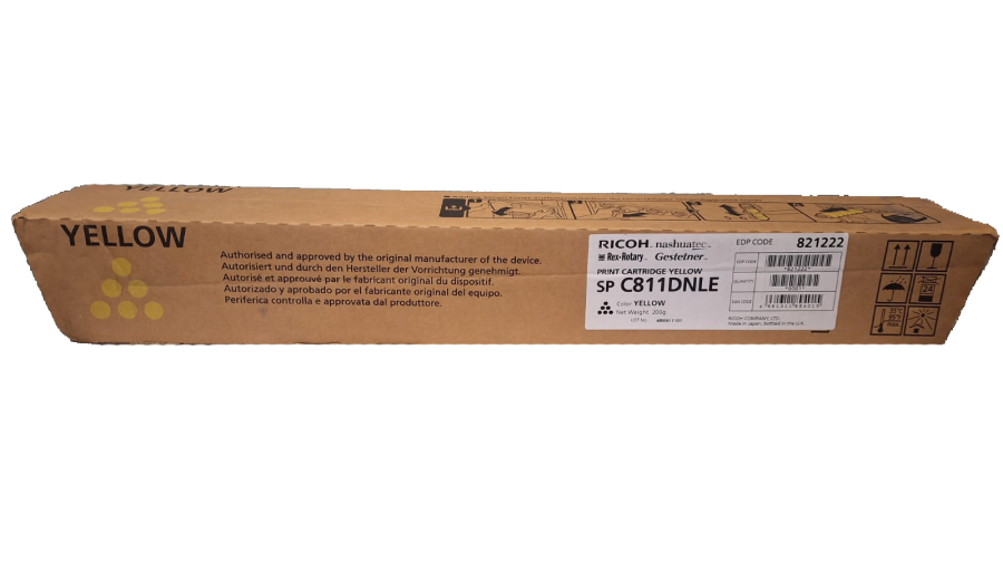 Ricoh 821222 Yellow Original Toner - C811DN