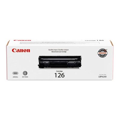 Canon CRG-126 (3483B001) Black Original Toner - LBP-6200d / LBP-6240 (Damaged Box)