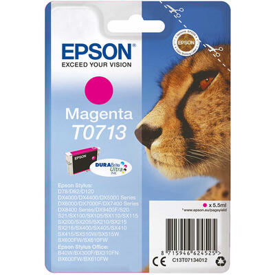 Epson C13T07134020 (T0713) Magenta Original Ink - Stylus SX215