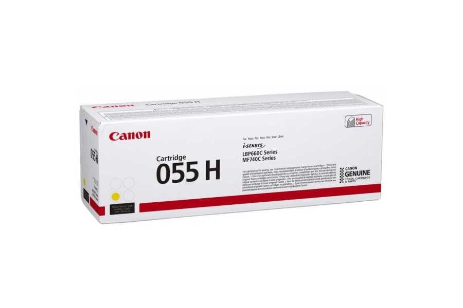 Canon CRG-055H y (3017C002) Yellow Original Toner - LBP662Cdw / MF742Cdw (Damaged Box)