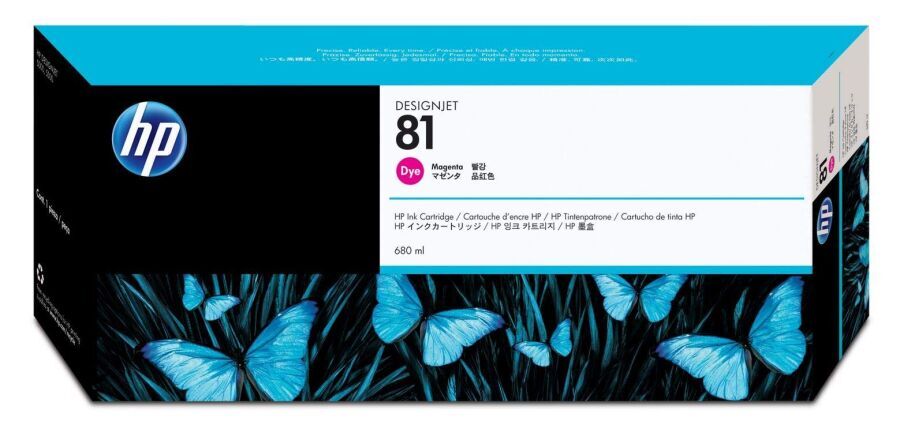 HP C4932A (81) Magenta Original Cartridge - DesignJet 5000 / 5500 (Ex)