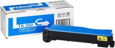 Kyocera TK-550C Cyan Original Toner Cartridge - FS-C5200DN