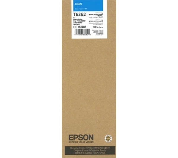 Epson C13T636200 (T6362) Cyan Original Cartridge - Stylus Pro 7700 (E)