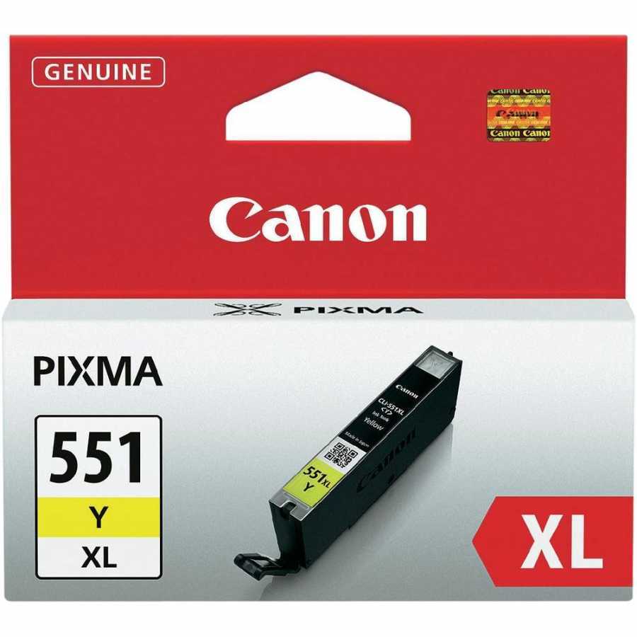 Canon CLI-551XL Y High Yield Yellow Original Cartridge - MG5450 / MG6350
