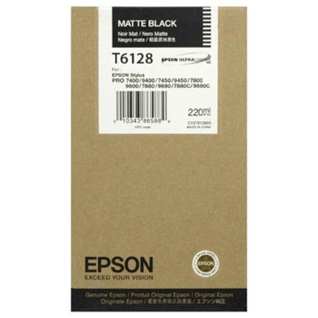 Epson C13T612800 (T6128) Matte Black Original Cartridge - Stylus Pro 7800 (Ex)