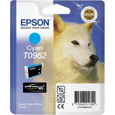 Epson C13T09624020 (T0962) Cyan Original Ink - Photo R2880 (Ex)