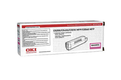 OKI 42127455 Magenta Original Toner Cartridge - C5250 / C5450