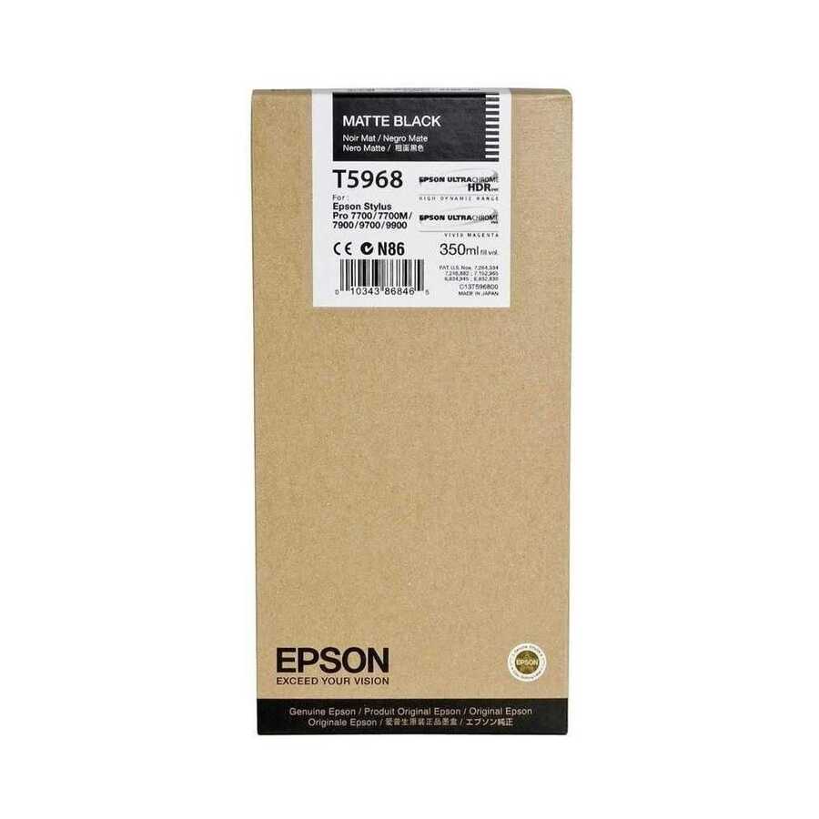 Epson C13T596800 (T5968) Matte Black Original Cartridge - Stylus Pro 7700 (Ex)
