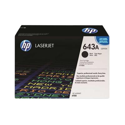 HP Q5950A (643A) Black Original Toner Cartridge - Laserjet 4700