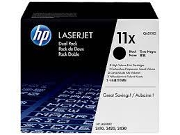 HP Q6511XD (11X) Black Original Toner (Dual Pack) - LaserJet 2410