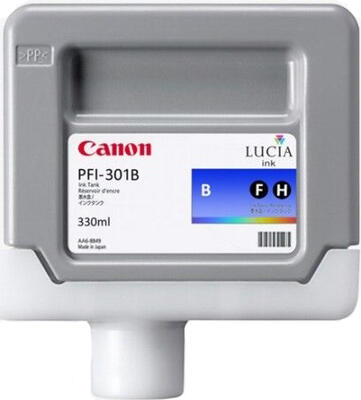 Canon PFI-301B (1494B001) Blue Original Cartridge 330 ml. - iPF8000 / iPF8100 (Ex)