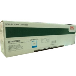 OKI 43487723 Blue Original Toner Cartridge - C8600 / C8800