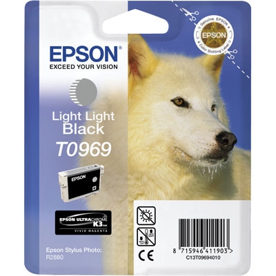 Epson C13T09694020 (T0969) Double Light Black Original Ink Cartridge - Photo R2880 (Ex)