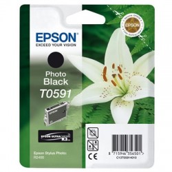 Epson C13T05914020 (T0591) Black Original Ink - Stylus Photo R2400 (U)