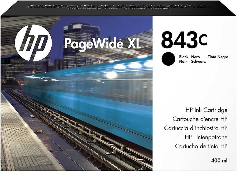 HP C1Q65A (843C) Black Original Cartridge - PageWide XL4000 (Ex)