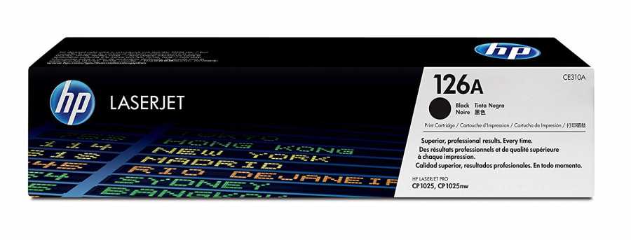 HP CE310A (126A) Black Original Toner - LaserJet CP1025