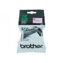 Brother M-721 Black P-Touch On Green Label 9mm - PT-55 / PT-60 / PT-80
