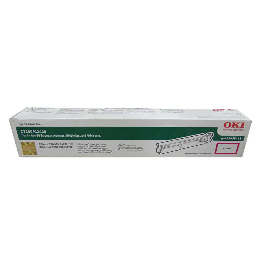 OKI 43459418 Magenta Original Toner Cartridge - C3300/ C3400
