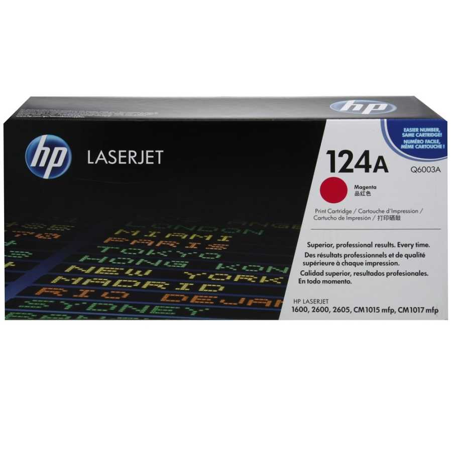 HP Q6003A (124A) Magenta Original Toner Cartridge - Laserjet 1600 (B)