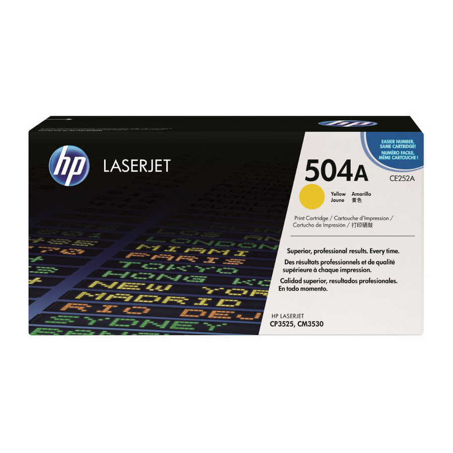 HP CE252A (504A) Yellow Original Toner - CP3525 / CM3530 (B)