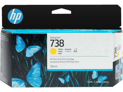 HP 498N7A (738) Yellow Original Cartridge - DesignJet T850 / T950