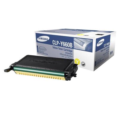 Samsung CLP-Y660B/SEE Yellow Original Toner - CLP-610 / CLP-660