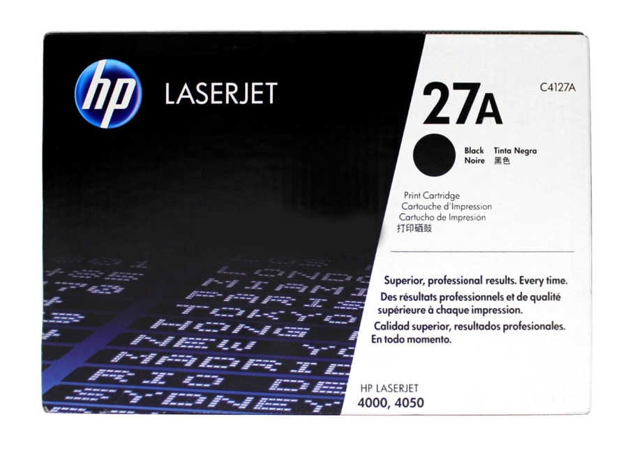 HP C4127A (27A) Black Original Toner Cartridge - LaserJet 4000 (B)