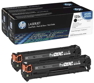 HP CB540AD (125A) Black 2-pack Original Toner - LaserJet CP1215