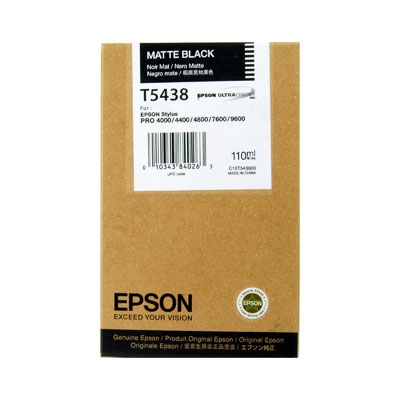Epson C13T543800 (T5438) Matte Black Original Ink Cartridge - Stylus Pro 4000 (Ex)