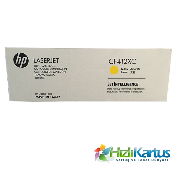 HP CF412XC (410X) Yellow Original Toner High Capacity - M452dn / M477dw (Damaged Box)
