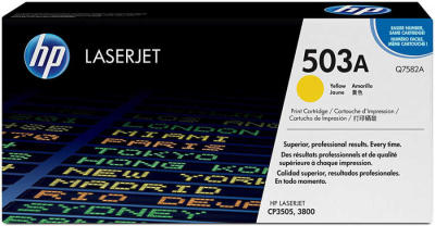 HP Q7582A (503A) Yellow Original Toner Cartridge - Laserjet 3600